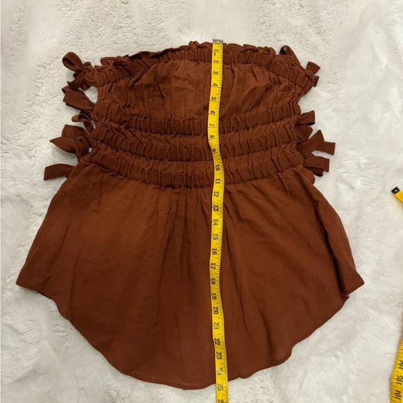 FREE PEOPLE Jen's Pirate Booty Women
Fleetwood Tunic Brown Boho
Side Tie Top S - Picture 3 of 6